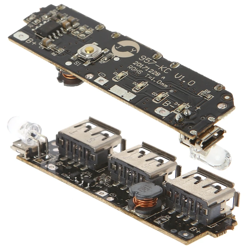 5V 2.1A Booster Board Booster โมดูล 3 USB Booster Board DIY