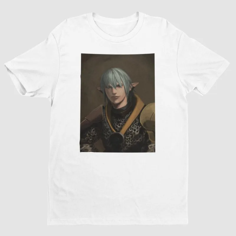 

00012575#A-Final Fantasy XIV Heavensward: Haurchefant Greystone Key Art Premium Unisex T-shirt | Gifts for Him, Her, Final Fanta