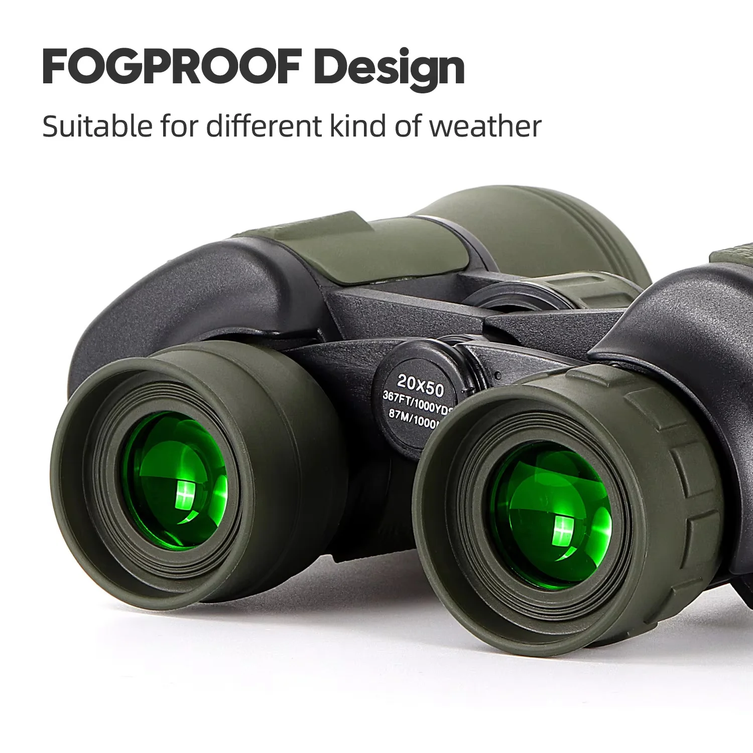 Military 20x50 Powerful Long Range Binoculars Zoom HD High Magnification Professional Telescope for Hunting Tourism Equipment