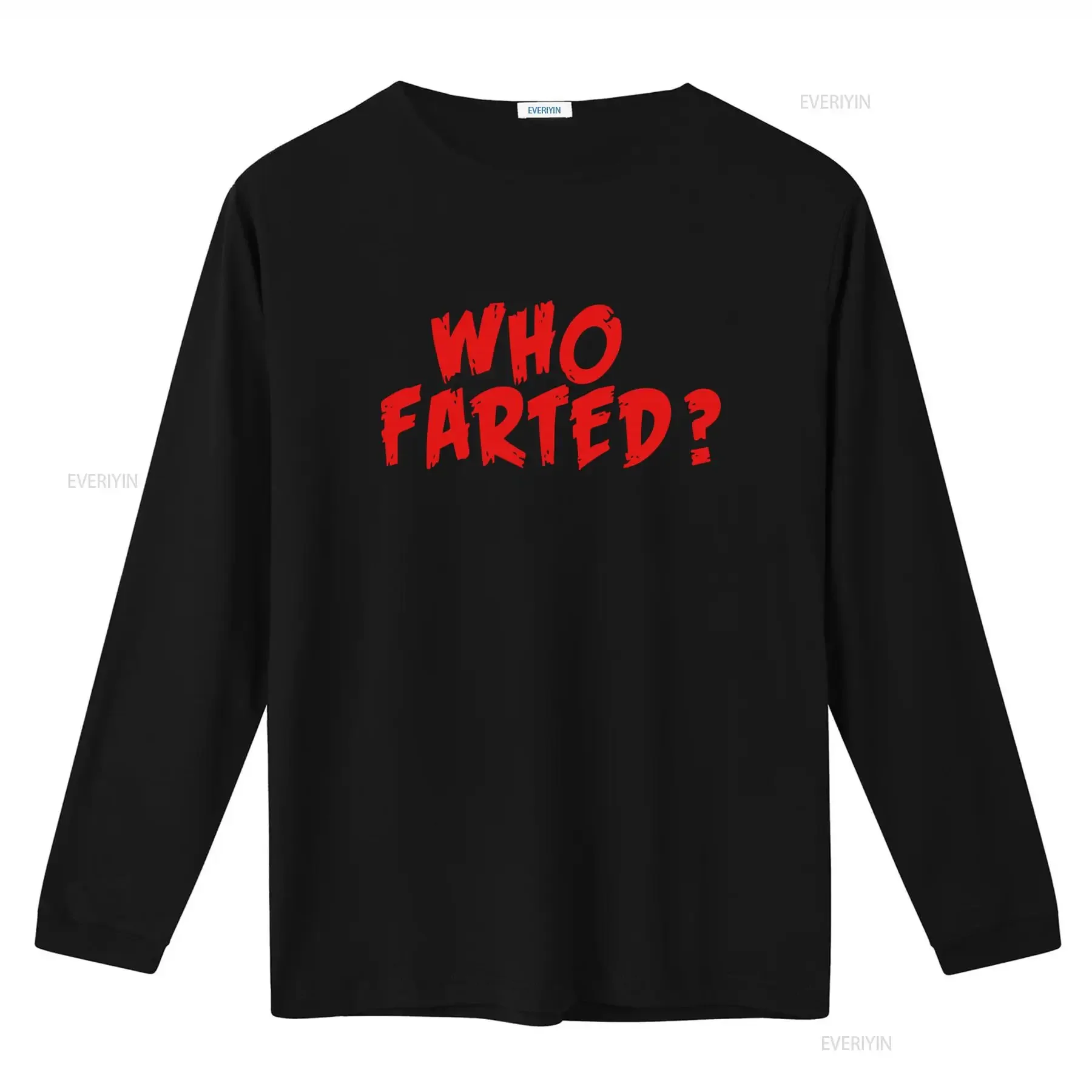 WHO FARTED Funny Cotton T Shirt for Humorous Style vintage Washed fashion Top For Everyday Wear homme Slightly Soft graphic
