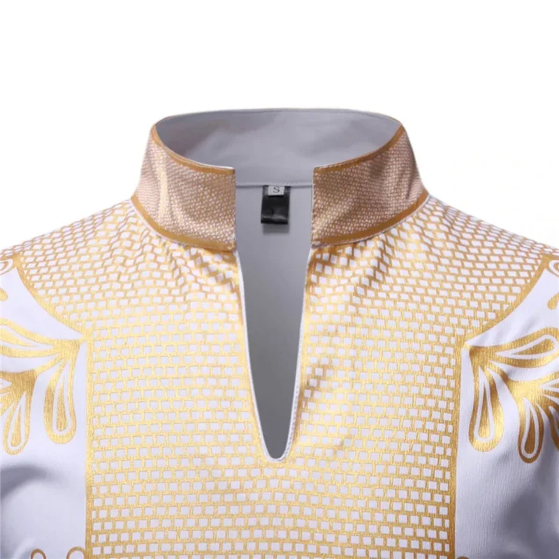 Cosbao novos homens vestidos de impressão africano rico bazin dashiki manga longa camiseta tradicional 2022 estilo moda adulto blusa roupas