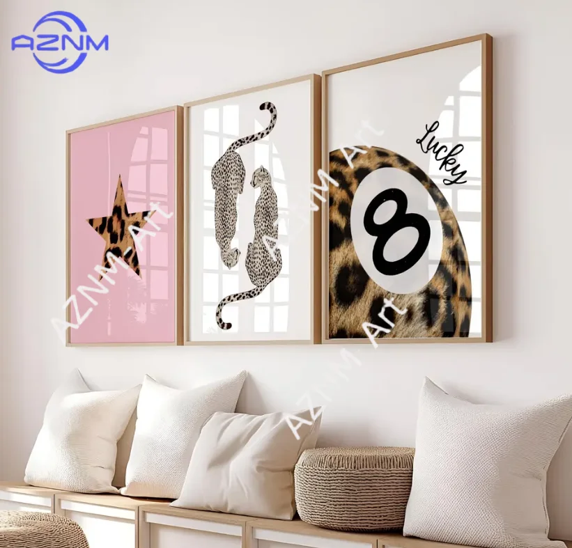 Pink Leopard Print …