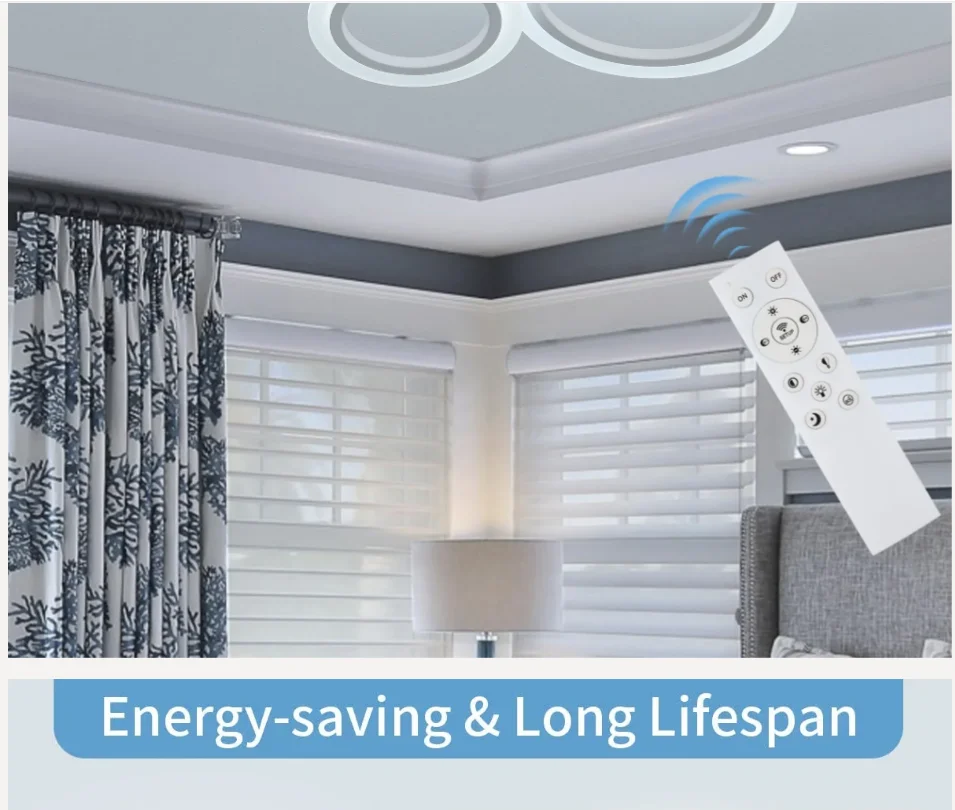 

Кольцо светодиодный светильник с дистанционным управлением, подвесные светильники, люстра, акриловый потолочный светильник, лампа с затемнением, светильник для внутреннего освещения, спальня, гостиная