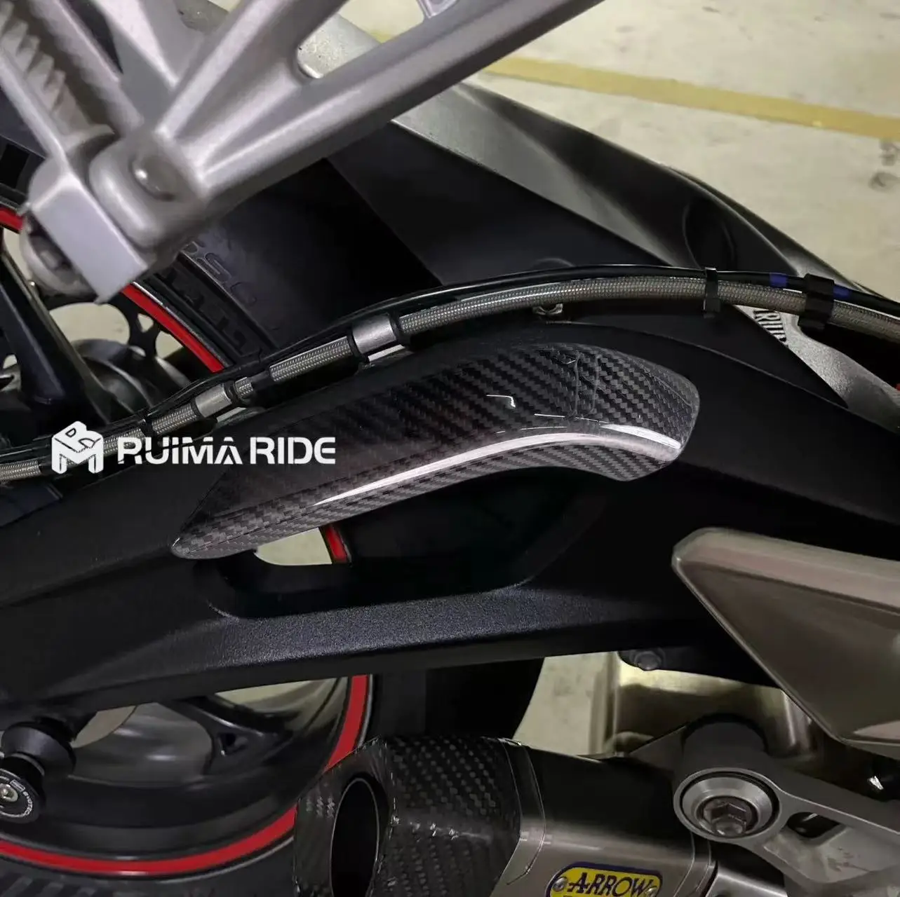 

New carbon fiber 765/RS 765 RS 2017-2024 motorcycle accessory side rear frame protective cover for Triumph STREET