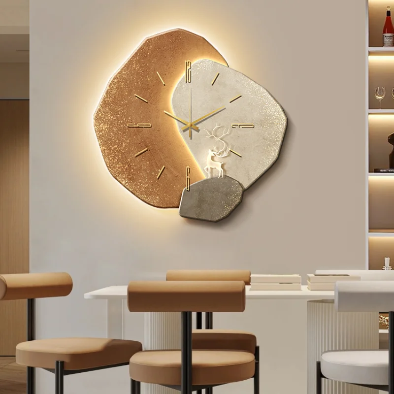 Silent High End Wall Clocks Hanging Simple Unique Small Wall Clocks Fancy Sticker Reloj De Pared Para Sala Home Decoration