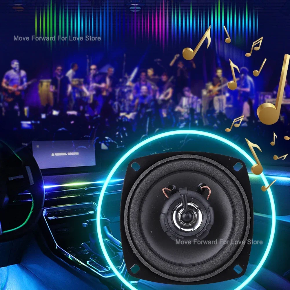Altavoces Coaxiales para Auto de 300W-500W, 4/5/6 Pulgadas, HiFi, Rango Completo, Subwoofer Estéreo para Mejorar el Sistema de Audio del Vehículo