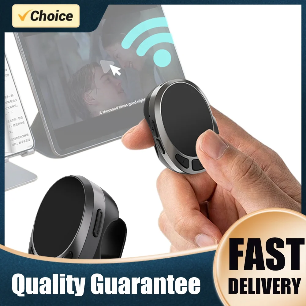 Bluetooth-compatible 5.3 Wireless Video Controller Finger Ring Mouse Phone Scrolling Ring Remote Control for Android &