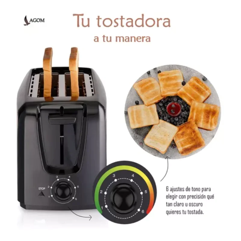 Toaster 750W  Toster BH-002 Mini Oven 2 pieces ultra wide 6 baking temperature uniform fast stainless steel  to  BPA  bread for