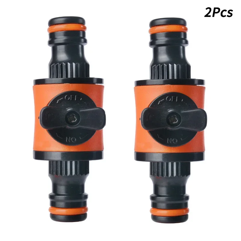 2PC Garden Hose Shut Off Valve, Pipe Connector & Coupler for Water Stop, Irrigation System Repair, Garden Faucet Fitting