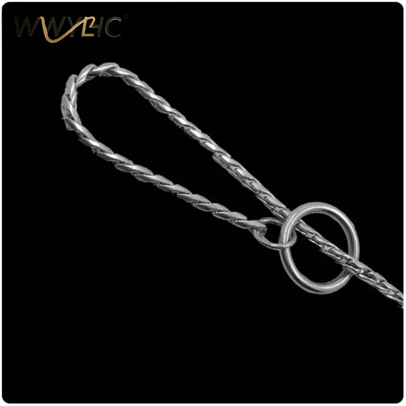 

Suitable for large, medium and small dogs, stainless steel P-chain dog collar, anti bite traction rope, walking leash
