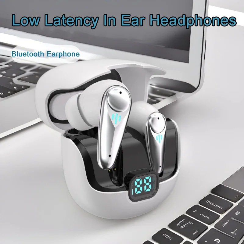 In-Ear-Spiel-Kopfhörer, 2,4 GHz, geringe Latenz, Rauschunterdrückung, Leistungsanzeige, TWS, lange Akkulaufzeit, Headset, Musik hören, Spiel spielen