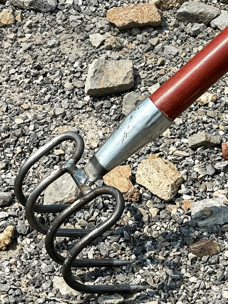 AliExpress NONE Steel Gravel Rake Plowing Land Reclamation Site for the Garden Rabata Lawn Rakes Harrow Agriculture Dethatcher Tines