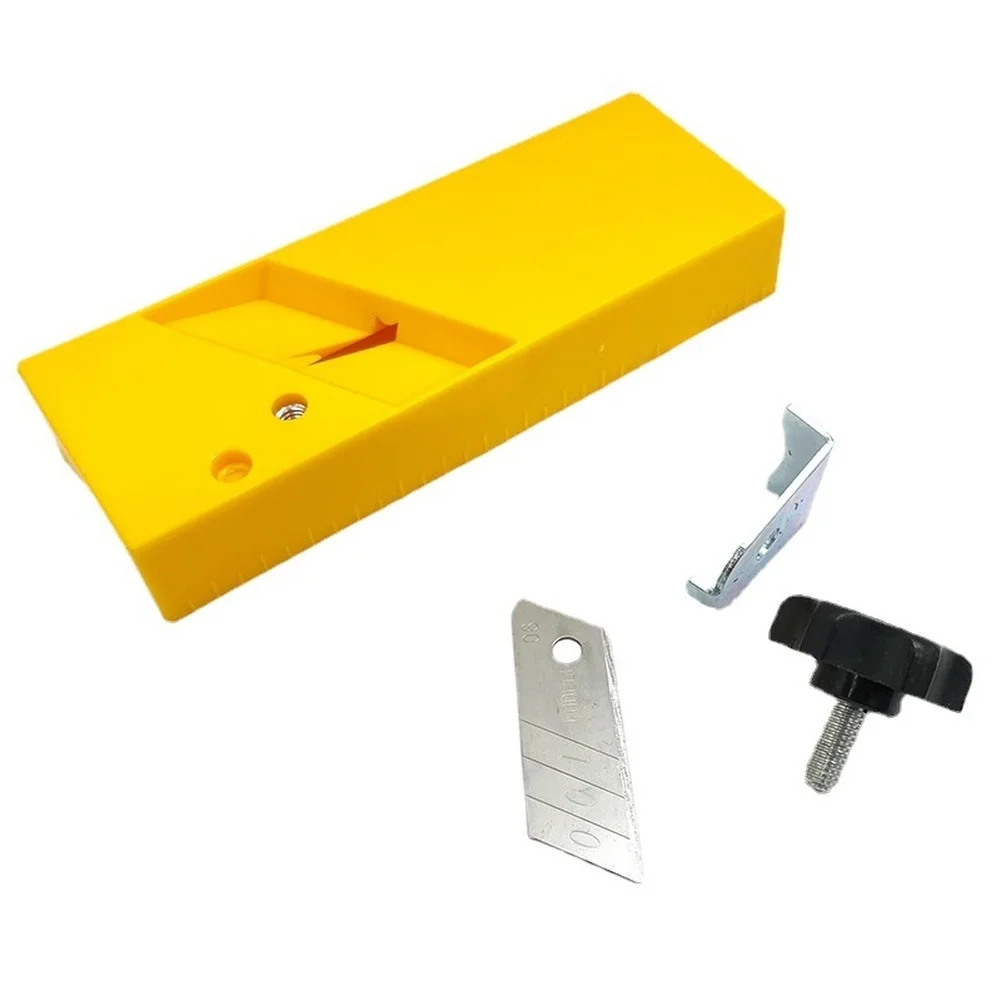 

Hand Plane for Woodworking with Dual Slot Design Straight and 45 Degree Bevel Edges Suitable for Gypsum Board Trimming