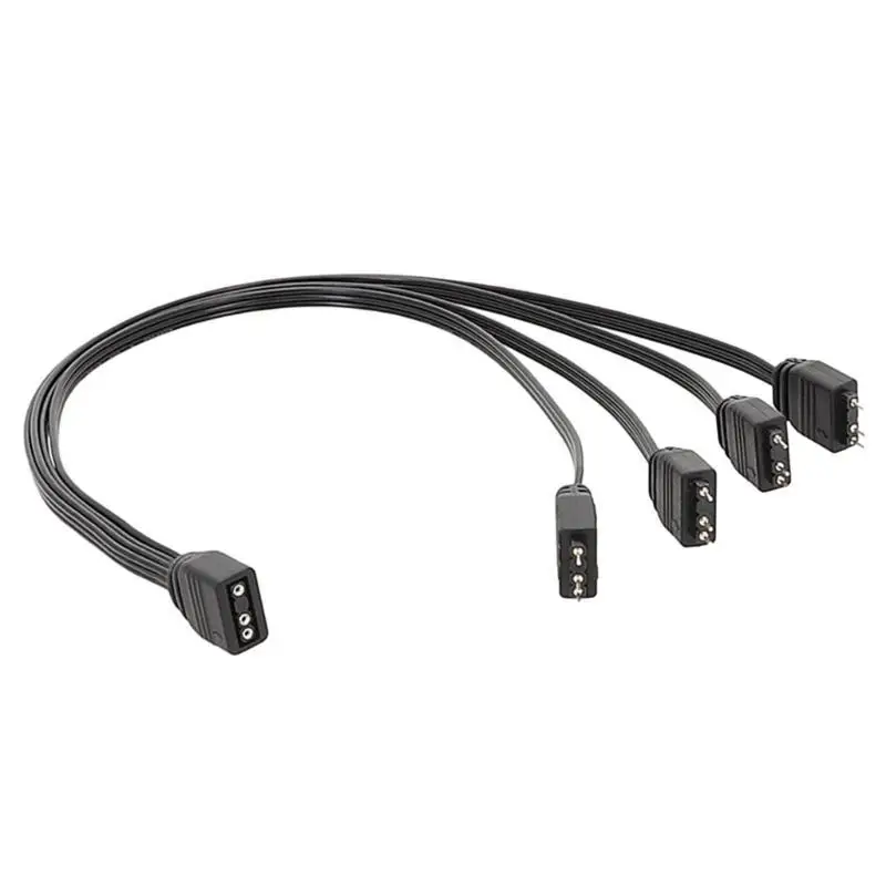 R53C Convenient 5V 3Pin ARGB Splitter Cable Expand Your Lighting System with Ease