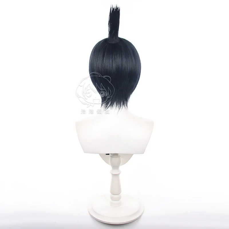 بالمنشار رجل هاياكاوا آكي شعر مستعار تأثيري الأسود Pinned-up الشعر للرجل كوميك كون الأداء الباروكات فستان الحفلات زي الملحقات #3