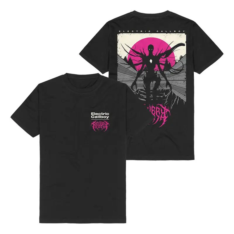 TANZNEID Tour Type Electric Callboy T-Shirt für Männer und Frauen, Vintage-Metal-Rock-Band-Grafik-T-Shirt, 100 % Baumwolle, Sommer-Streetwear-Top – Detail 4