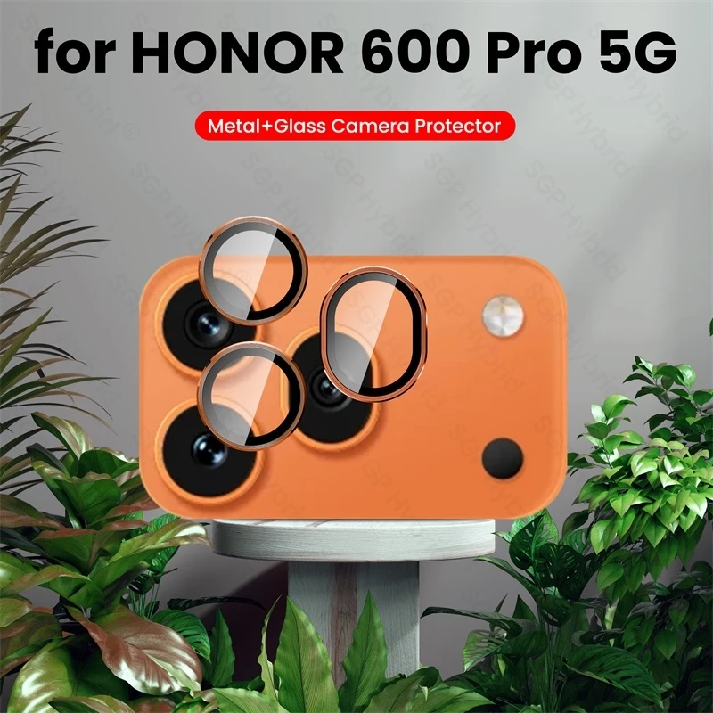 Metal Ring Lens Glass for Honor 600 Pro Lite Light 5G 2026 HD Back Camera Protectors Cover on Honor600 Honor600Pro Honor600Lite