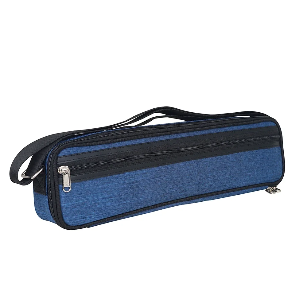 16 Holes Flute Portable Leather Box Oxford Cloth Bag Soft Case Woodwind Musical Instrument Accessories With Padded Flute Parts