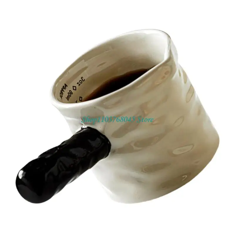R53F Artistic Ceramic Liquid Measuring Vessel With Precise Marking Measuring Pitcher Suitable For Coffee And Cooking Needs 5