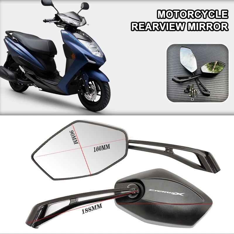 Motorcycle Rearview Mirror ATV Off-Road Biker Moto Motorbike Accessories for YAMAHA CYGNUSX 125 CYGNUS X 125 SMAX 155 BWS R