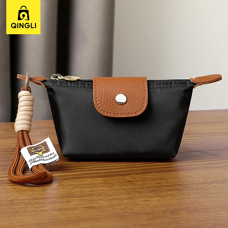 المحمولة شريط للرسغ محفظة نسائية للعملات المعدنية المرأة سستة حقيبة مستحضرات التجميل الصغيرة الفتيات بطاقة البنك مفاتيح حقيبة التخزين محفظة سفر صغيرة باليد