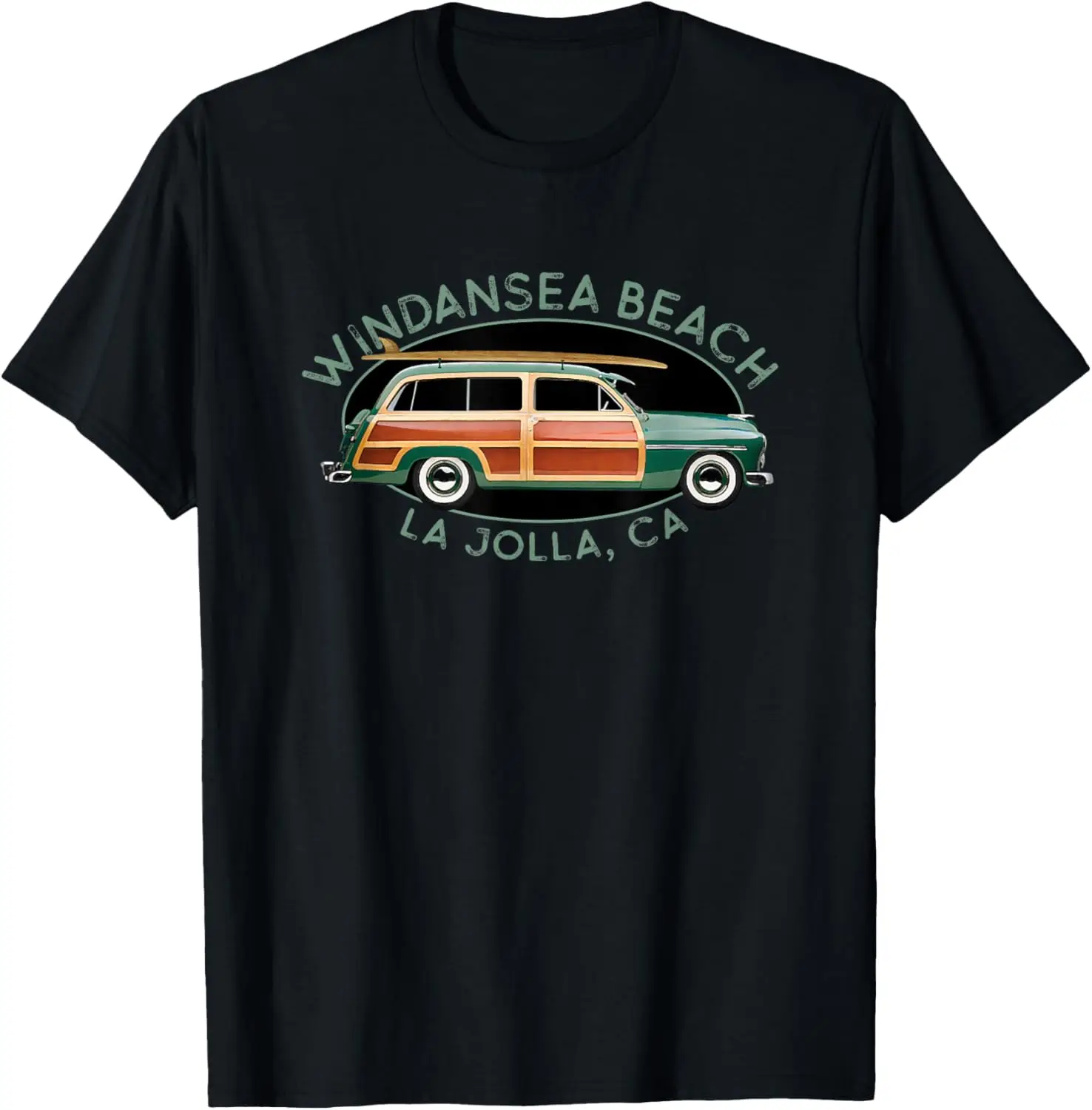 Windansea Beach, La Jolla, California Vintage Surfing T-Shirt