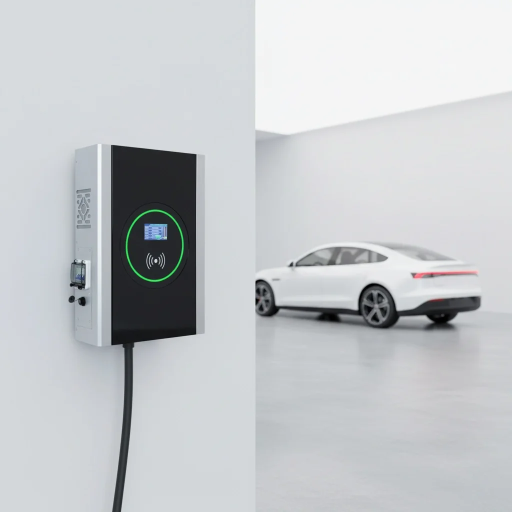 7kW 32A TUV Certified IP54 Wallbox EV Charger with Smart APP Control and DLB for Home Garage CCS1 CCS2 GBT EV Charging Station