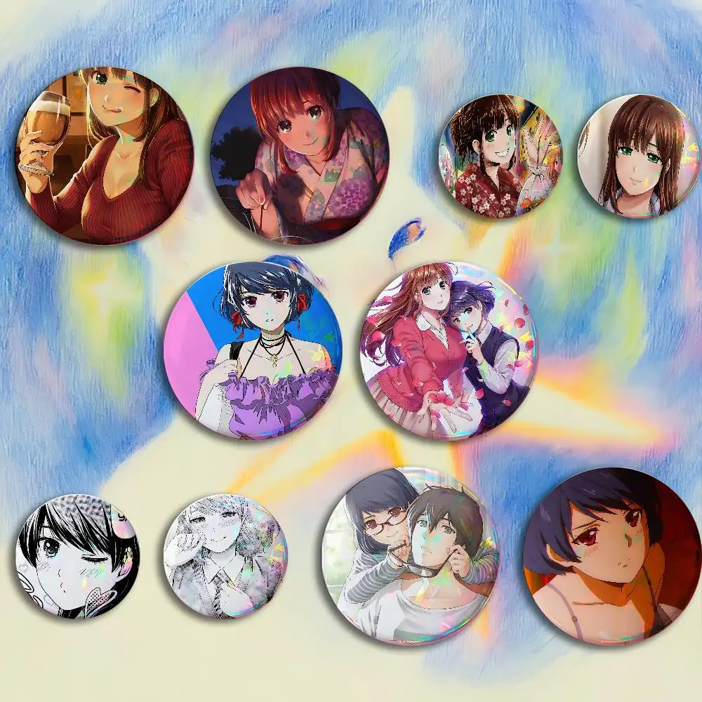 D-Domestic Girlfriend Badges 25 32 44 58 75 mm Round Customizable Wholesale Fan goods Self-made fan freebies