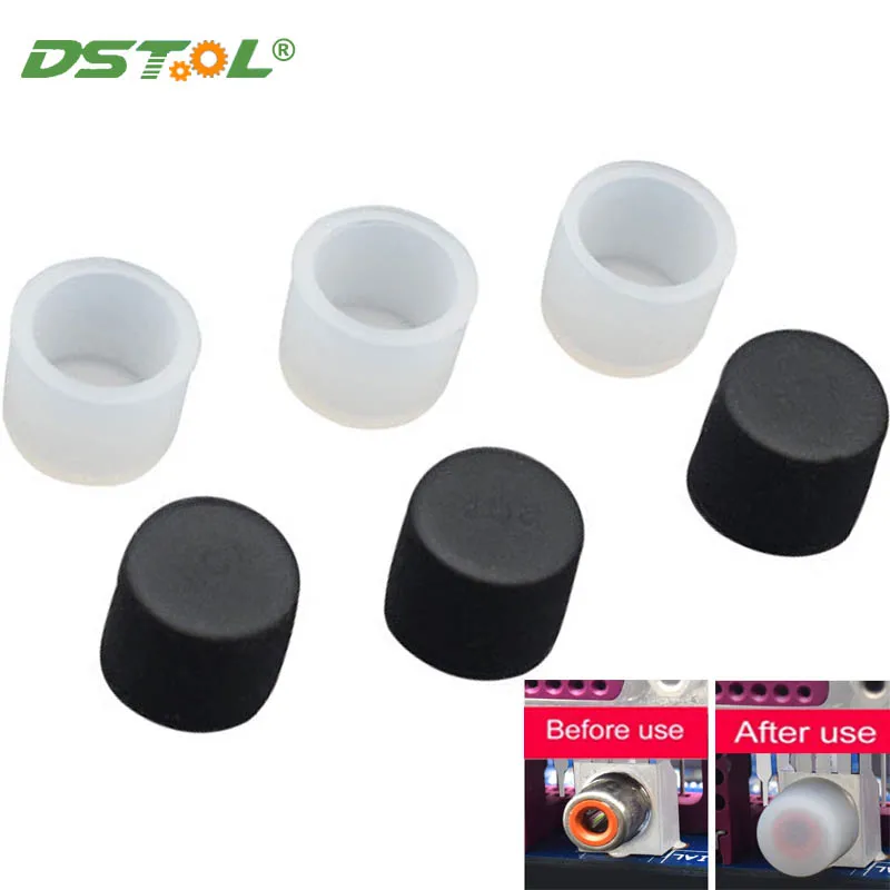 

Protective Anti-Dust Silicone Cover RCA Lotus Female TV Speaker Computer AV Audio Video Signal Socket Interface Dust Plug White