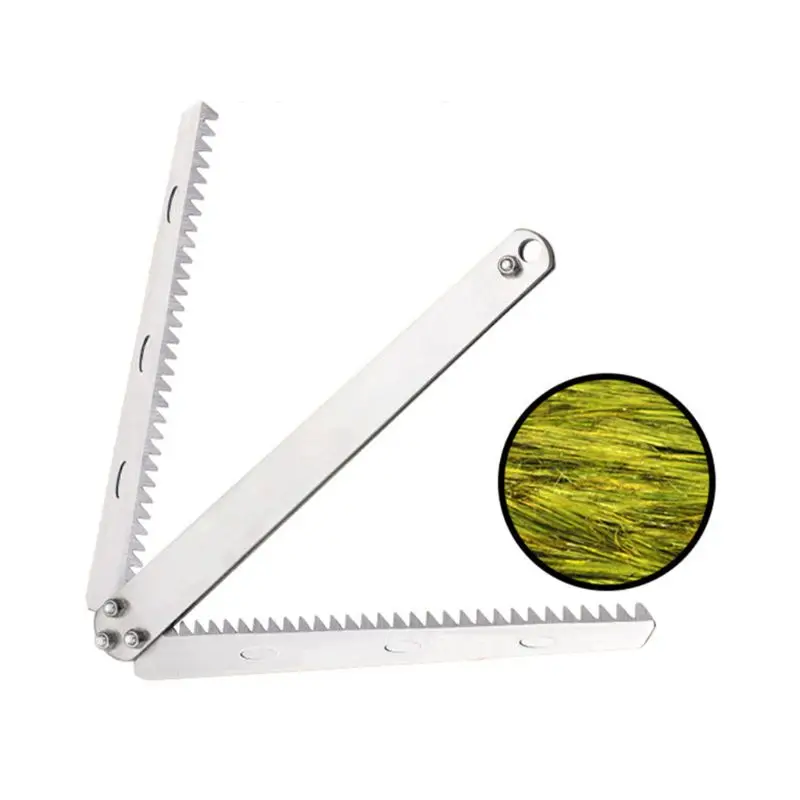 Folding Weed  Aquatic Plants Cutter Stainless Steel Removing Water Plants Serrated  Fishing Grass Cutter Fishing Tool