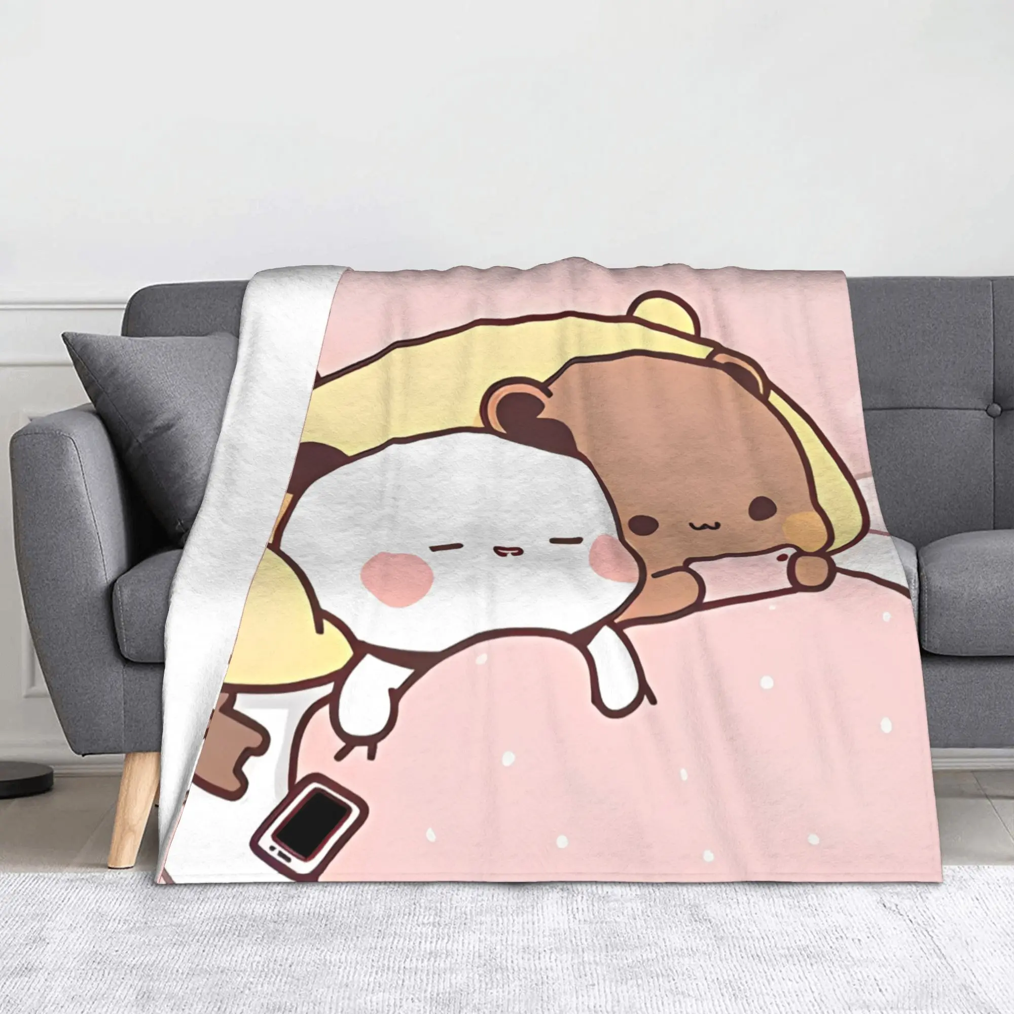 bubu dudu Blanket Flannel Autumn/Winter   Multifunction Lightweight Thin Throw Blankets for Bed Outdoor Plush Thin Quilt