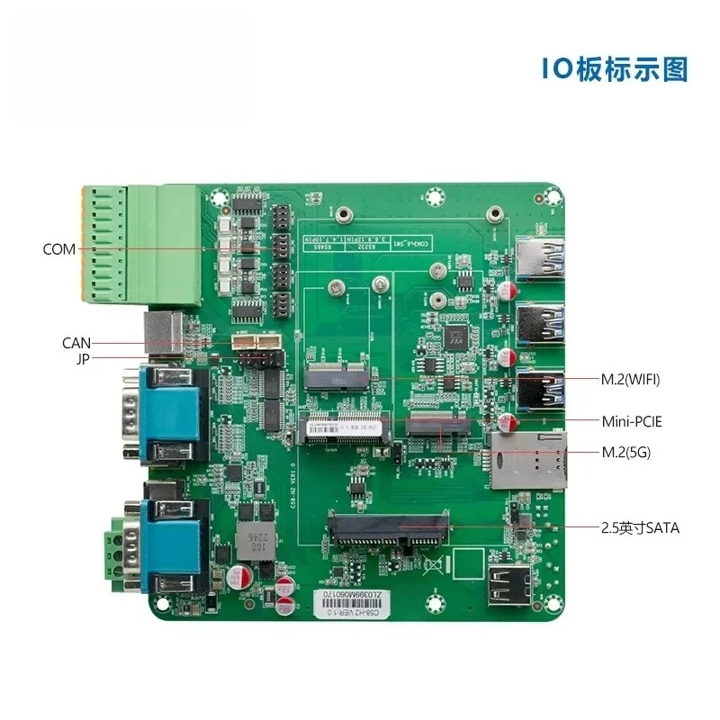 C5760S-H2triple display dual  industrial computer i5i7-7500U industrial computer 4in4out GPIO dual network 6 serial port CAN