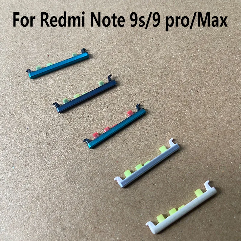 For Xiaomi Redmi Note 9 9S PRO MAX Power Volume Button Switch On Off Side Keys Replacement Repair Parts