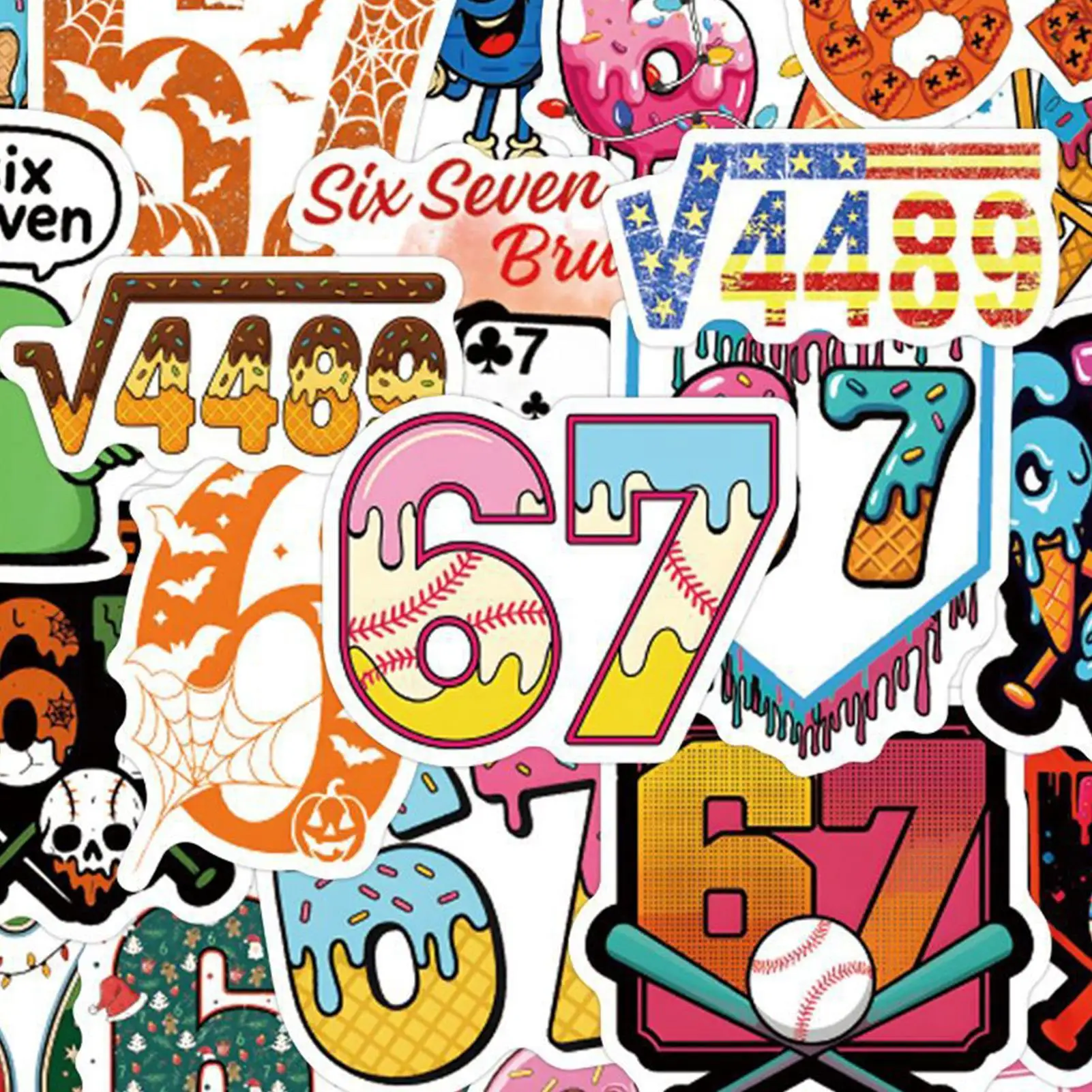 

Fun Stickers 6 7 Waterproof Decorative Stickers 57 Pieces Journaling Decals For Laptop Journaling Notebook Luggage Suitcase