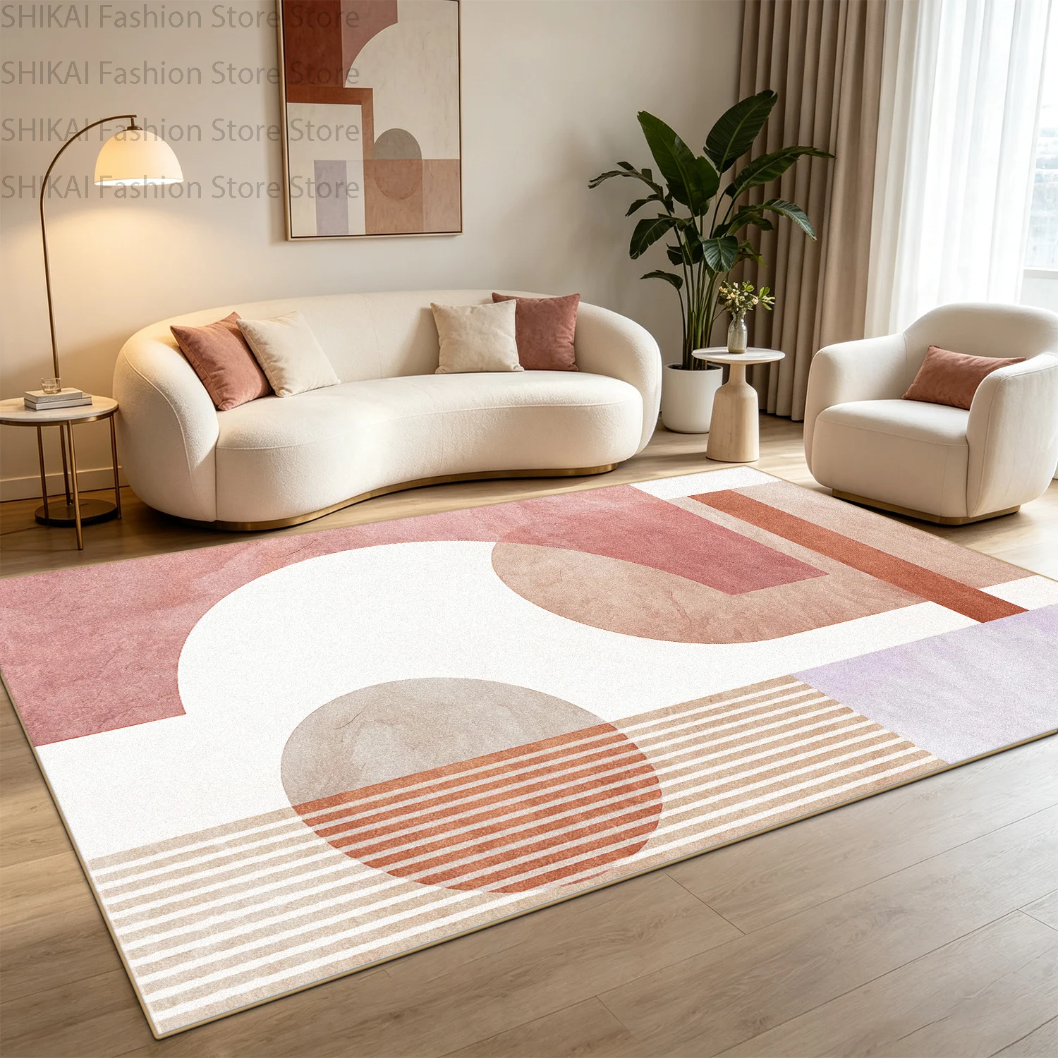 سجادة غرفة معيشة هندسية بألوان - مراجعة Gaming Accessories For Table وسعره