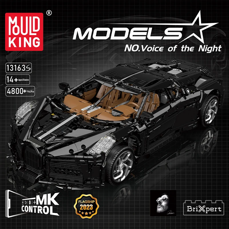 MouldKing 13163 Technical APP RC Sports Car model Building Blocks Moc Racing Car for Adults Blocks toys Christmas gifts for kids