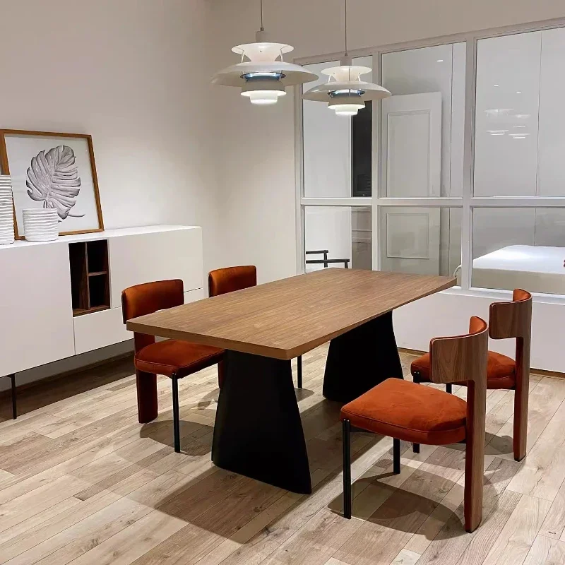 Nordic Modern Wood Dining Tables Design Party Event Luxury Center Tables Living Room Mesas De Comedor Dining Room Furniture