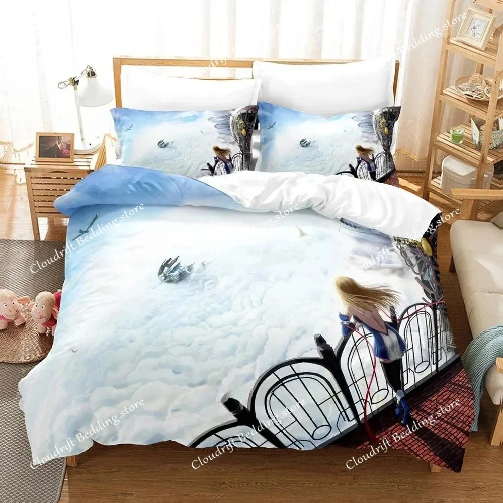 

New Fashion 3D Printed Anime Game Blazblue Bedding Set Cartoons Adult Kid Bedroom Duvet Cover Sets Home Textiles026