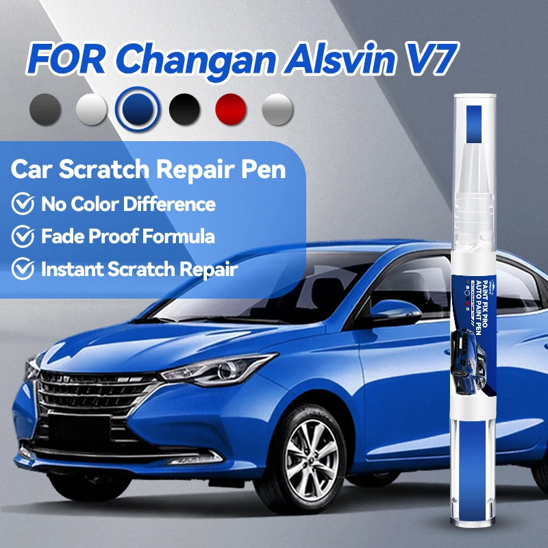 

Специализированный маркер для ремонта автомобильной краски, средство для удаления царапин, аксессуары для авто DIY, серебристый, белый, синий, красный, для Changan Alsvin