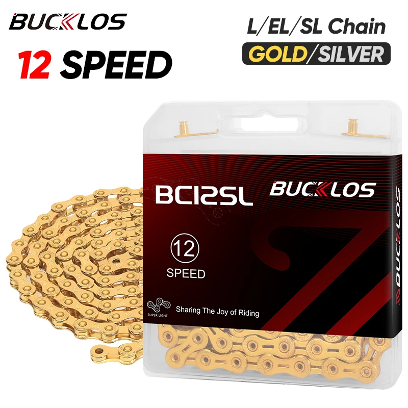 

BUCKLOS MTB Bike Chain 12 Speed Ultralight Bicycle Current 12S 126 Links Mountain Road Bike Cycle Bicycle Chain Corrente 12v Mtb