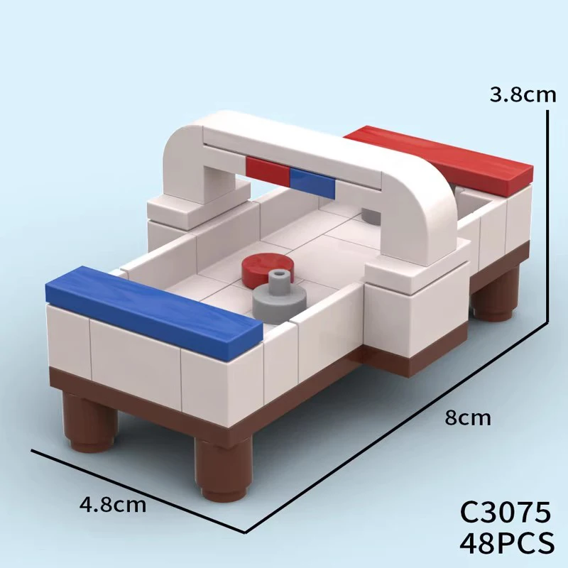 MOC مدينة الكرة والدبابيس ممر ألعاب سباق اللبنات آلة مخلب الرقص الرقص الثورة عرض الشارع الطوب لعب الاطفال هدية #3