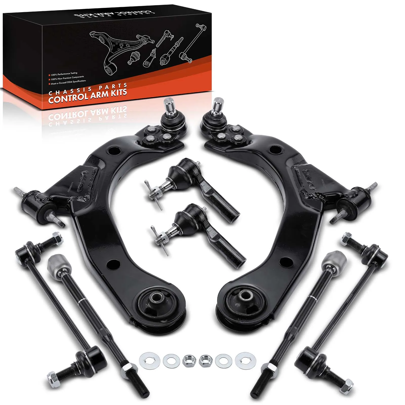 Frankberg 8-teilig Querlenker Satz Vorderachse Links Rechts unten für Chevrolet Cobalt HHR 2004-2011 15220347 15788998 K750012
