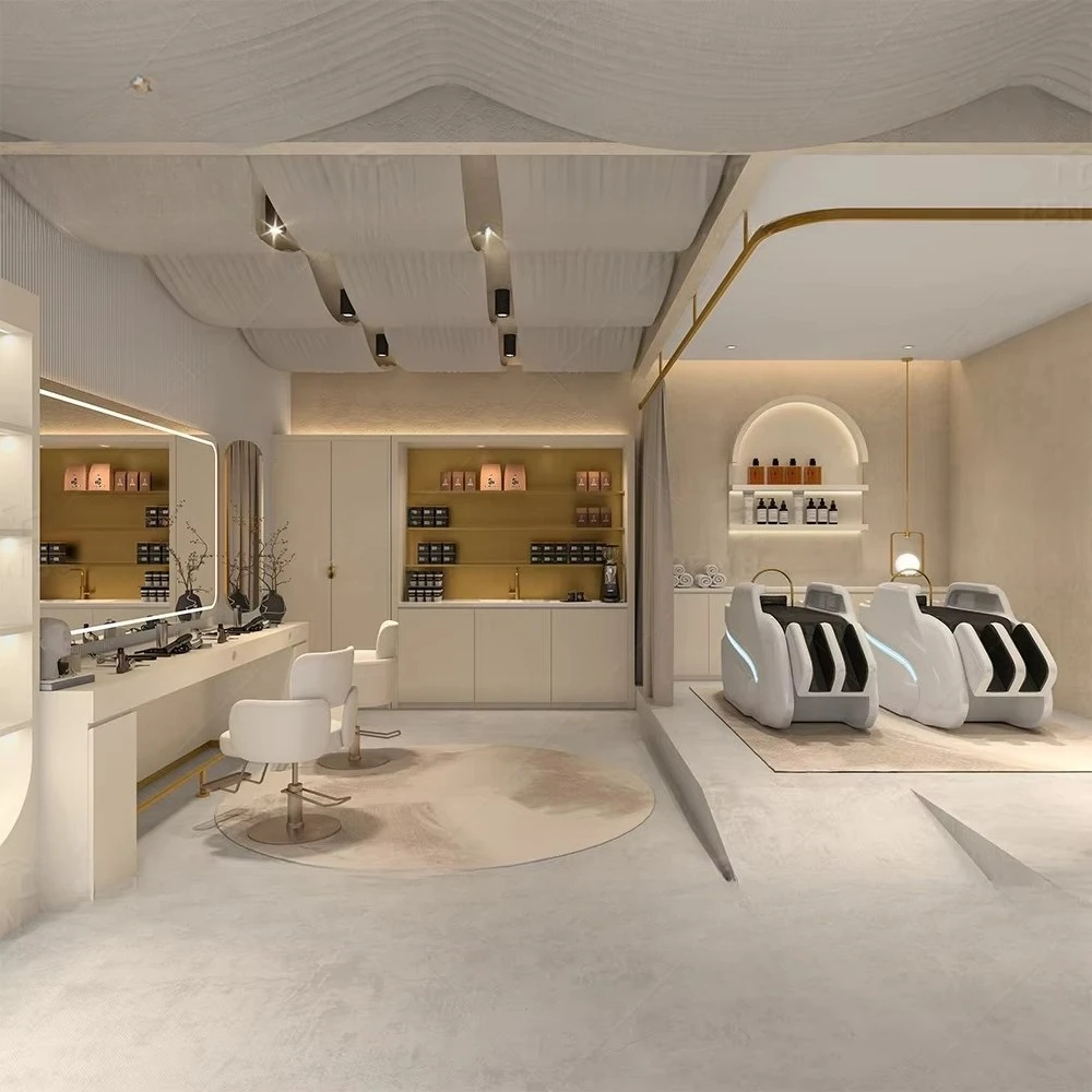 ديكور صالون تجميل فاخر مخصص لت - مراجعة Interior Design Studio وسعره