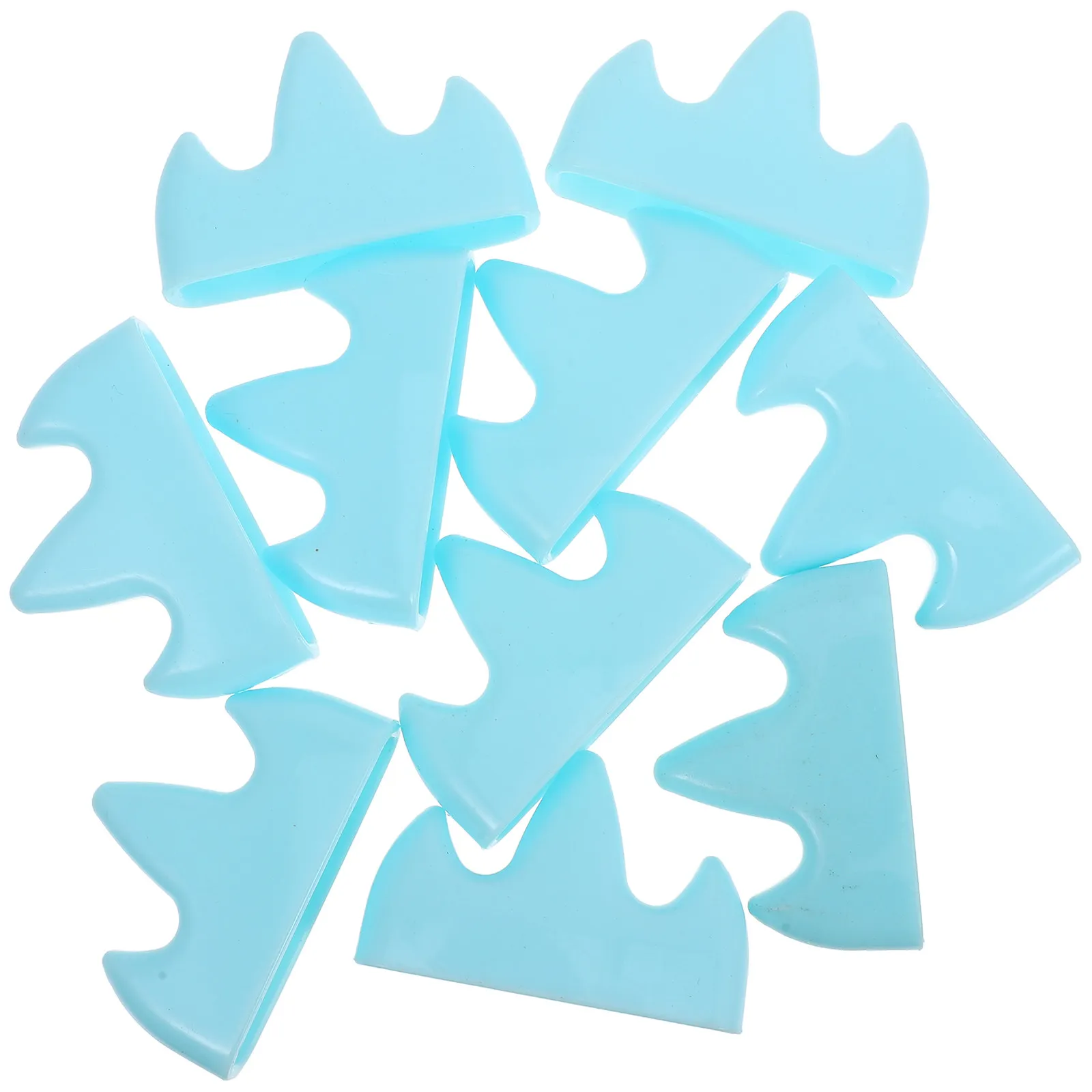 10Pcs Mountain Shaped Plastic Calligraphy Pen Holder Brush Rest for Sumi Brushes Dip Pens Drawing Tools Desktop Organization