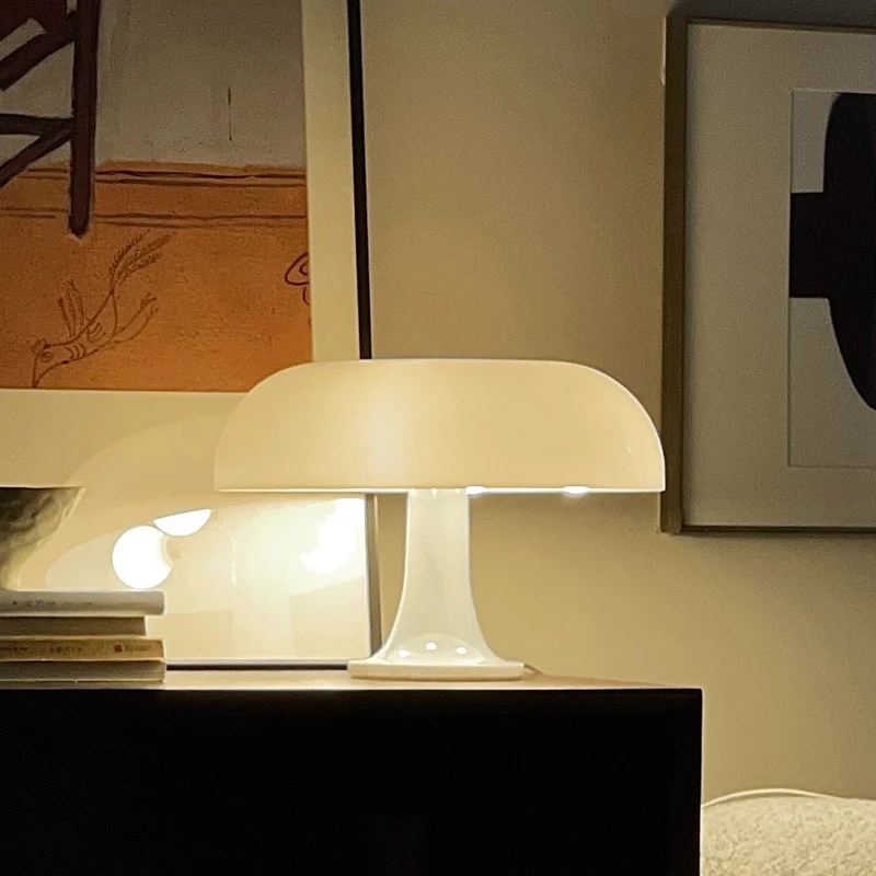 Imagem -05 - Mushroom Table Lamp For Home Bedside Atmosphere Light Room Decoration Modern Minimalist Desk Lights Designer Italiano