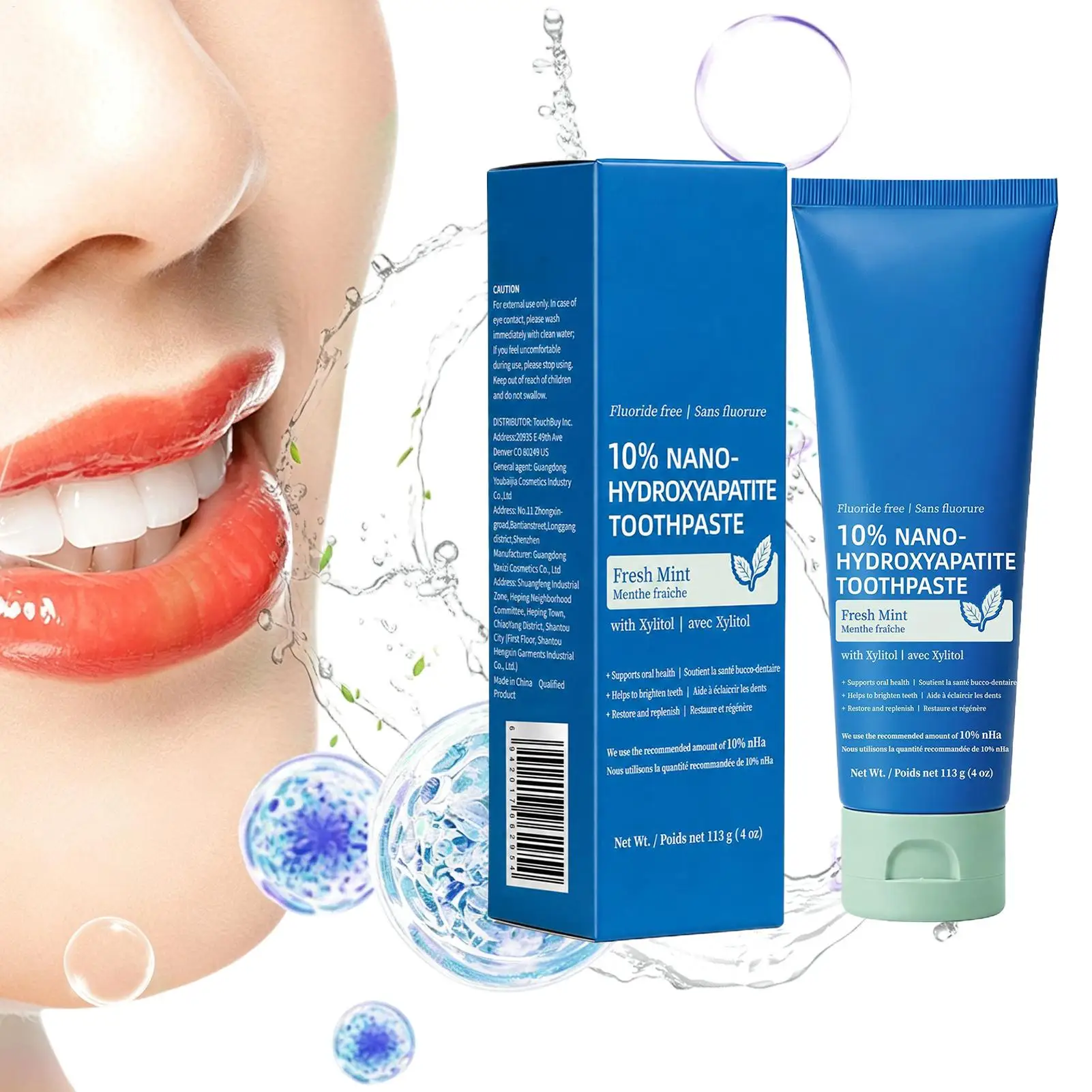 Bright White Plaque Removal Toothpaste 4oz Brightening Enamel Stain Remover Stain Remover Toothpaste for Home Travel Date Social