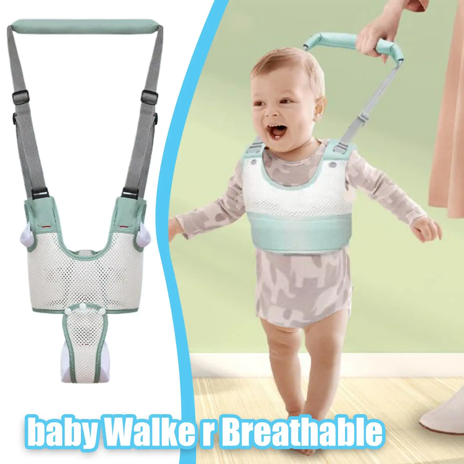 Baby Walking Harness Handheld Kids Walker Helper Breathable Safety Reins for Daycare Centers Outdoor Play Home Early Development