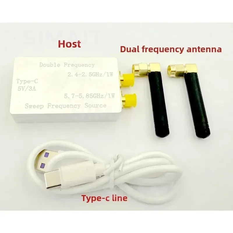 1W 2.4GHz/5.8GHz Dual Band RF Signal Generator | WiFi Bluetooth VCO Sweep Source