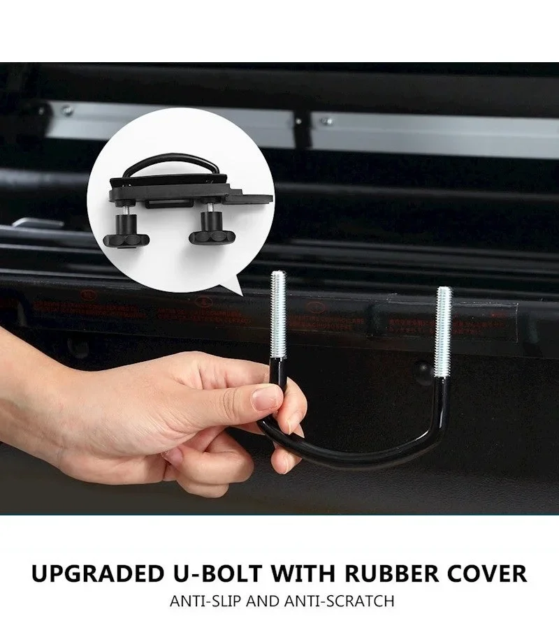 Universal Smooth Mount Fitting SUV Waterproof 600L Roof Box Dual Side Open Luggage Bagage Roof Rack Storage Box for Car