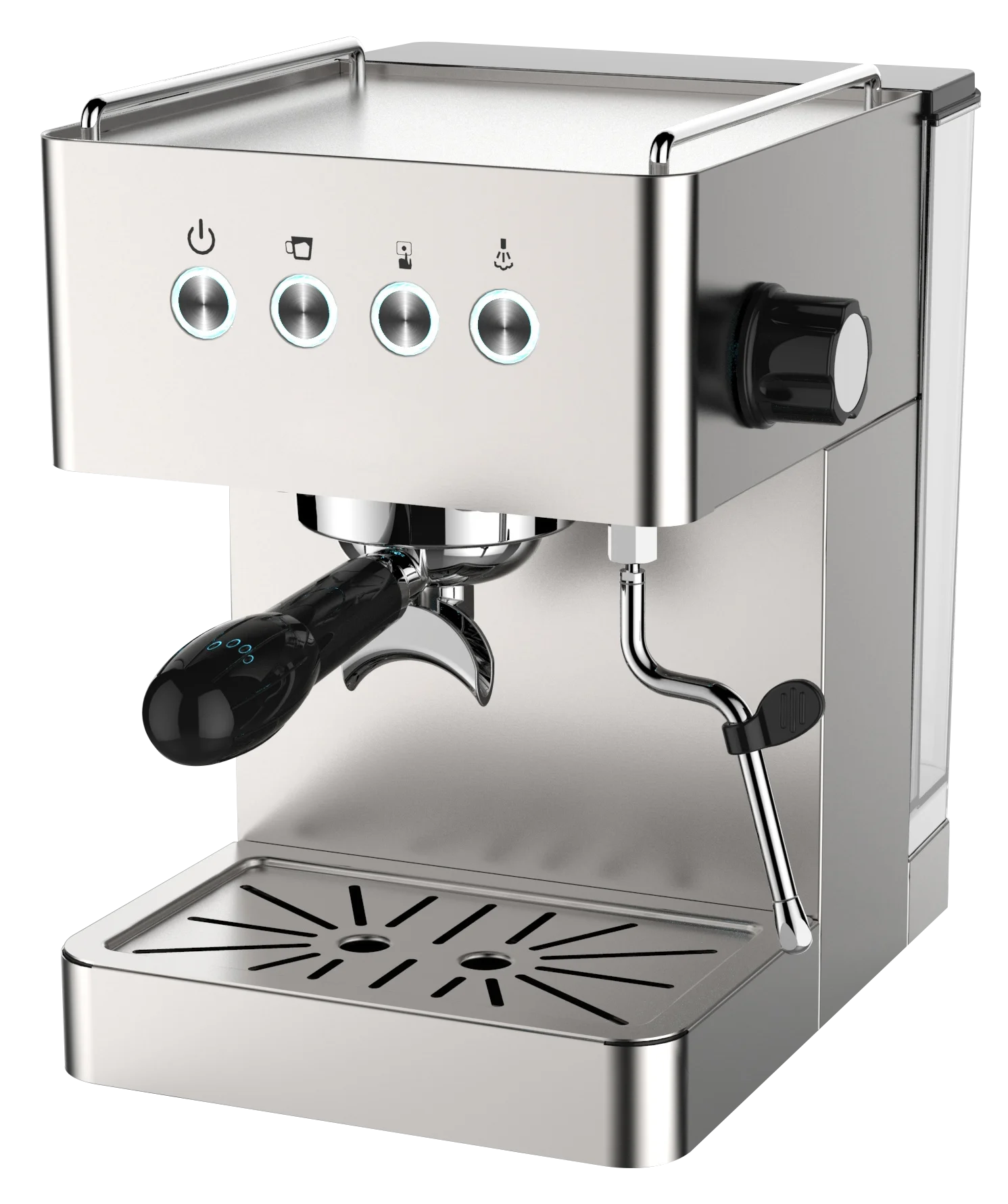 

Silver Silver Espresso Machine , 15bar Home Espresso Maker